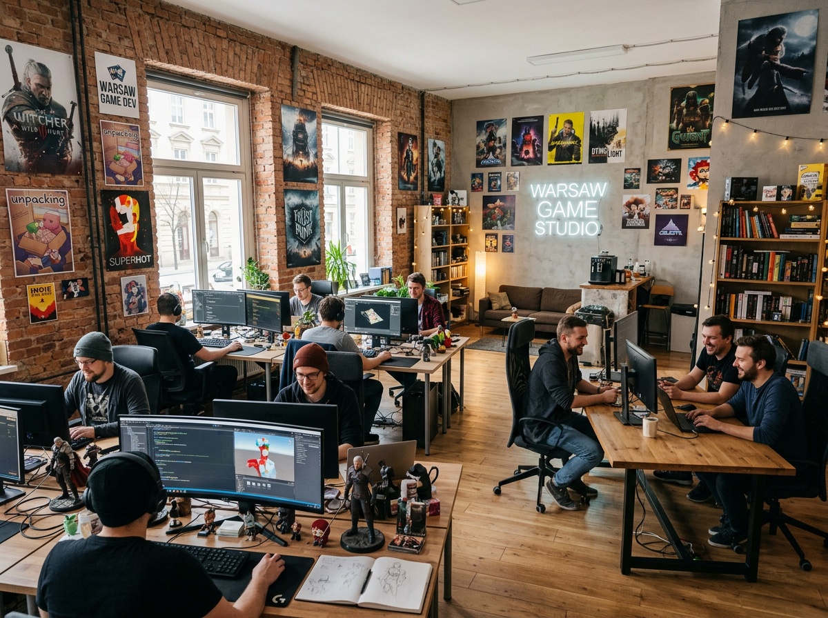 Studio game design — nowoczesne biuro w Warszawie