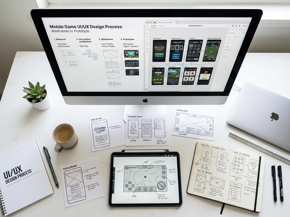 CityBuilder Pro — system UI/UX dla gry mobilnej